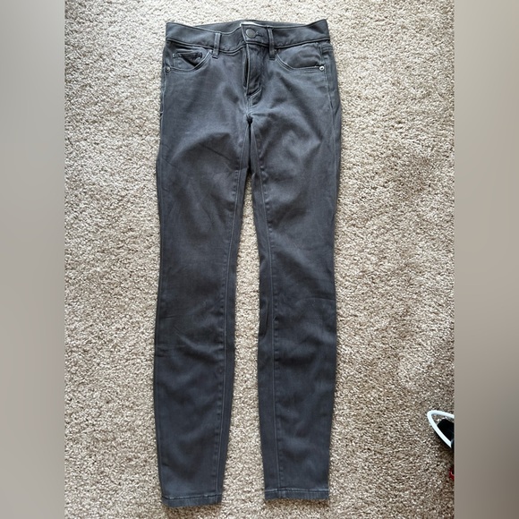 LOFT Petite/Short 00/24 Mid-Rise Gray Jeggings - Picture 2 of 4